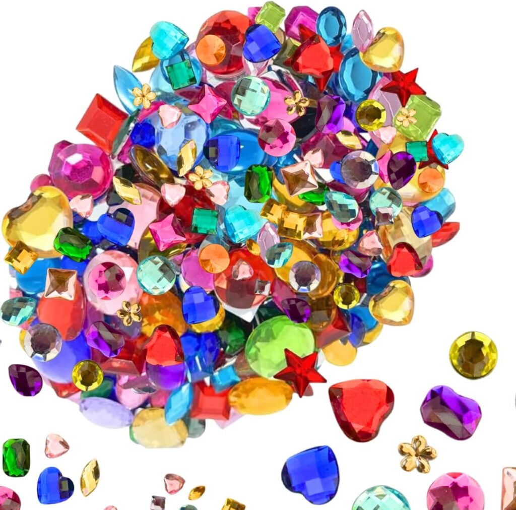 Loose acrylic craft gems