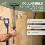 Pelle & Sol Adjustable 25-tine leaf rake – Black - Image 6