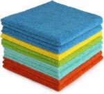 AIDEA Microfibre Cleaning Cloth Lint Free Washable Pack of 8 30x30cm – Retro-tri Color