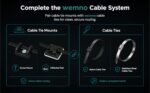 WEMNO Screw-mounted cable tie anchor bases – Black - Image 8