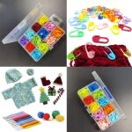 YINVA 150Pcs Crochet Stitch Marker Knitting Crochet Locking Stitch Multi-Color Knitting Markers Stitch Markers Clips for – Colourful – 150-pack - Image 5