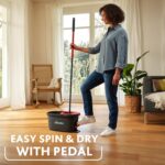 Foot-pedal spin mop and bucket – Turbo Deep Clean Spin Mop Set - Image 2