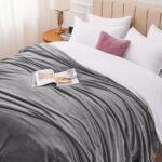 WAVVE Fleece Blanket Sofa Throw Grey 4ft x 5ft - Fluffy Soft Warm Versatile Blanket for Sofa/Couch/Bed Throw/Single Size Gray,130x150 cm - Image 7