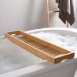 OHS Bamboo over-bath tray – Natural - Image 2