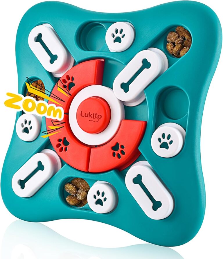 Sliding puzzle dog toy
