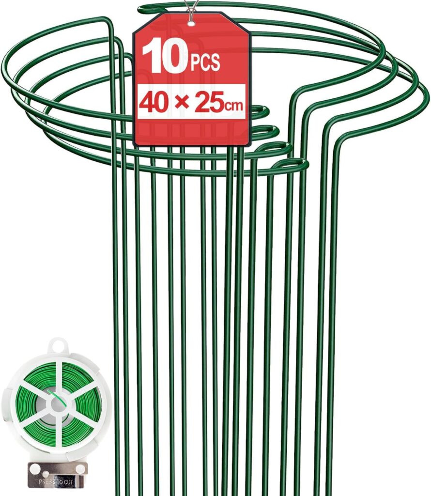 TOYPOPOR Half-round plant support cages – Green