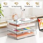 StowBin Stackable acrylic letter trays – Clear Tray - Image 6