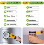 Toolwiz Rubber strap wrench set – Yellow – 2-pack - Image 6