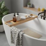 OHS Bamboo over-bath tray – Natural - Image 3