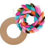 Baker Ross Craft wreath ring blanks – Brown
