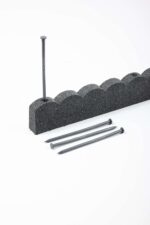 Flexible rubber garden edging – Grey – 4-pack - Image 2