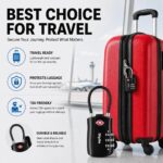 Diyife 3-Digit Combination Luggage Locks with Flexible Cable, 2-pack - Image 6