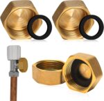 TuseRxln Threaded plumbing blanking caps – 22.8 x 11.5mm/0.9" x 0.45" – 4-pack