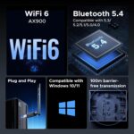 UGREEN Wifi Dongle, AX900 WiFi 6 Bluetooth 5.4 Dual Band 5GHz/2.4GHz - Image 2