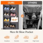 Lifewit six-tier over-door shoe organiser – Grey - Image 3