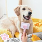 Vinabo Cat Dog Comb Brush, Cat Brush Grooming Comb – Pink - Image 7
