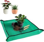 Waterproof plant repotting mat – 66 × 66 cm – Green
