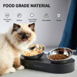 PETKIT Raised stainless-steel pet bowls – Black – 275 ml - Image 2