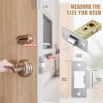 Tubular internal-door latch – 2sets – Silver - Image 5