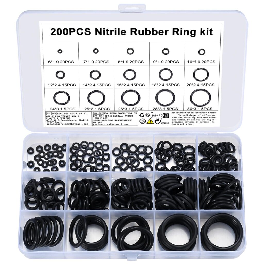 Newoutset O-ring seal assortment – Black