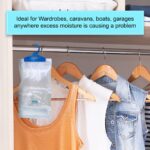 ANSIO wardrobe hanging dehumidifier bags 12 pack – White – 250 ml - Image 5