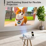 AKIYO Rotating portable projector – O1 – White - Image 5
