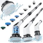 Leebein Long-handle cordless spin scrubber – White