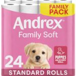 Andrex Family Soft toilet roll 24 rolls – White
