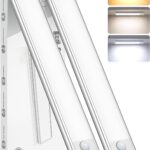 JEKEMORYE rechargeable motion-sensor cabinet lights – 3 Colour Temperature