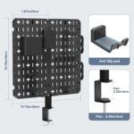 KDD Desktop gaming accessory pegboard – Black - Image 6
