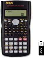 RENUS two-line scientific calculator – Black