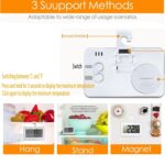 Suplong Digital refrigerator thermometer – Fridge Thermometer – White - Image 5