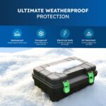 Desiretech Weatherproof outdoor power distribution box – Electrical Box with 10m Lead - Image 3