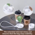SLSON Dog waste-bag dispenser – Coffee – 2-pack - Image 4
