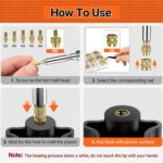 Preciva Heated threaded insert installation kit – 350PCS – gold - Image 6