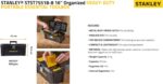 STANLEY Portable rigid toolbox with tote – Black/Yellow - Image 4