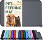 Reopet Raised-edge silicone pet feeding mat – Grey
