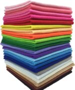 Felt craft fabric squares – Multicolour – 24-pack - Image 6