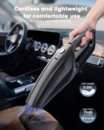 SERVOMASTER Rechargeable handheld car vacuum, black - Image 3