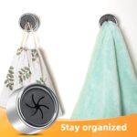 Alyvisun Push-in tea-towel holders – Silver - Image 5