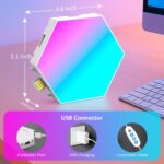Modular RGB hexagonal light panels – Hexagon Lights – Standard 8 pieces – Multiple Colours - Image 10