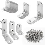 SADOKNS Furniture corner-reinforcement brackets – Silver