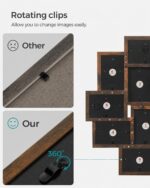SONGMICS Four-by-six photo-frame set – 10 Frames – Rustic Brown – 1.8 kg - Image 5