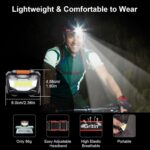 Battery-powered head torches – Red&black - Image 5