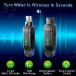 JOYO XLR microphone wireless adapter system – 2.4 Ghz Wireless Microphone Adapter – Black - Image 2