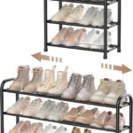 ENJOYBASICS three-tier expandable shoe rack – XJEB0004 – 3 Tier – Black