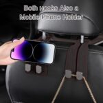 Debbery Car headrest bag hooks – Black – 2-pack - Image 7