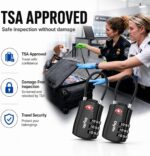 Diyife 3-Digit Combination Luggage Locks with Flexible Cable, 2-pack - Image 5