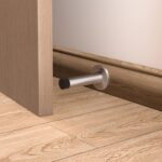 READAEER Wall-mounted rubber-buffer door stop – Silver - Image 5