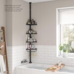 Telescopic tension-pole shower shelf - Image 4